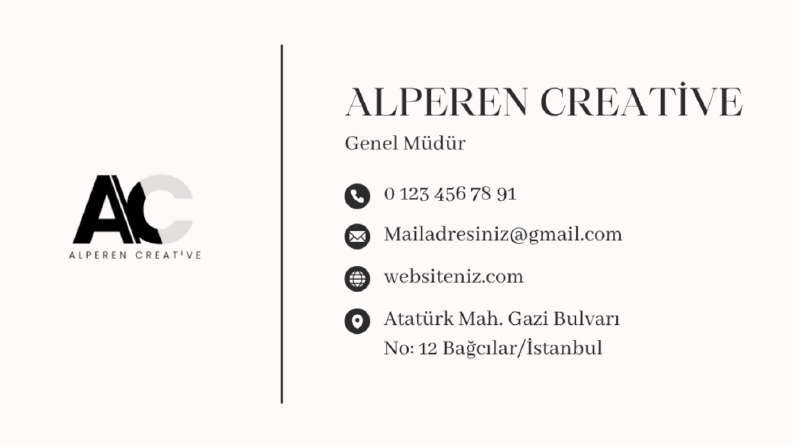 Profesyonel ve Etkileyici Kartvizit Tasarımları