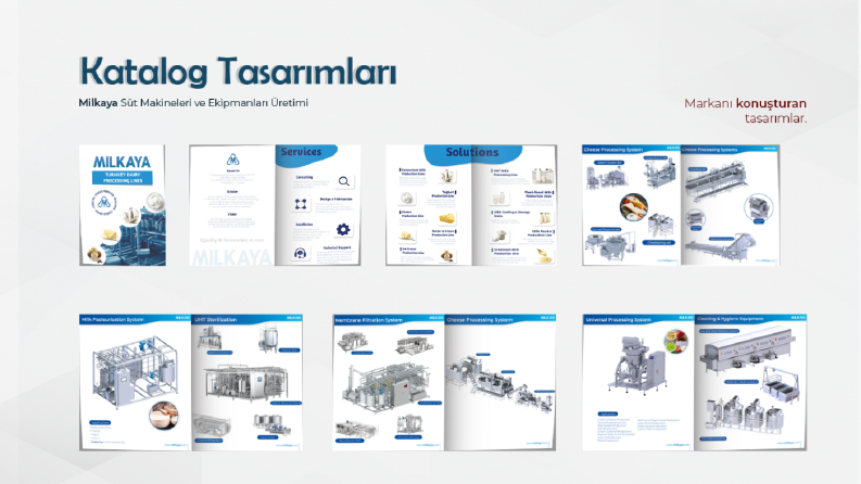 Milkaya Süt Makineleri ve Ekipmanları Katalog Tasarımı