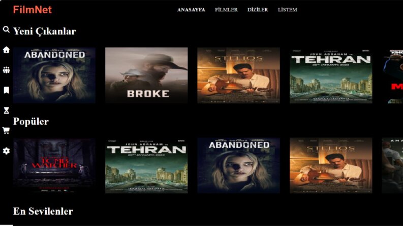 FilmNet-Site Tasarımı