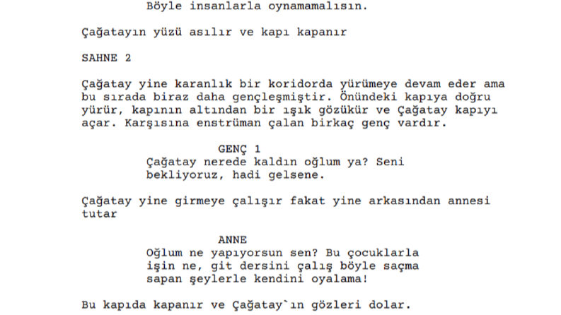 En İyi Senaryo Ödüllü Lavinia Filmi Senaryosu