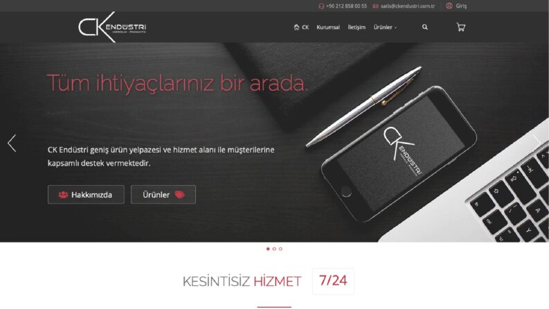 CK Endüstri Kurumsal Web Sitesi