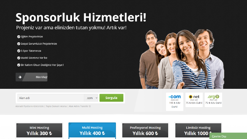 Domain Hosting Hizmetleri