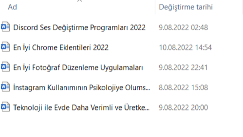 Örnekler