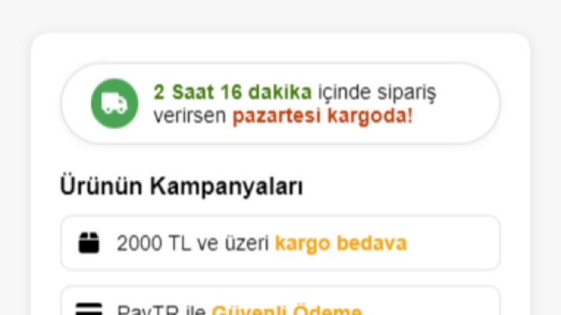E-Ticaret Sitenize Kampanya Barı Yazabilirim