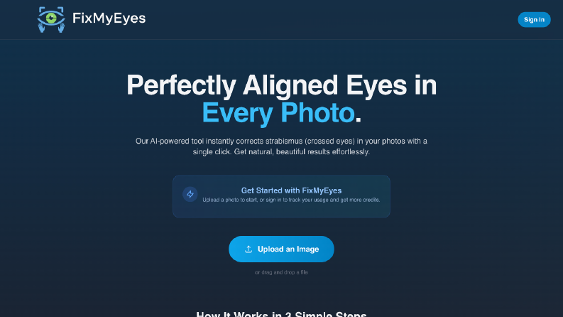 Fixmyeyes - Ai Aracılığı ile fotoğraf editleme | NextJs