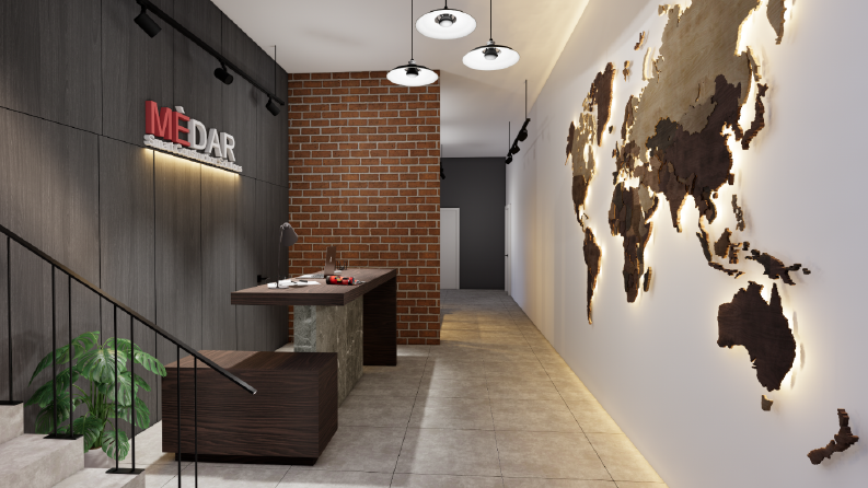 Fabrika İç Mekan Tasarımı 3d