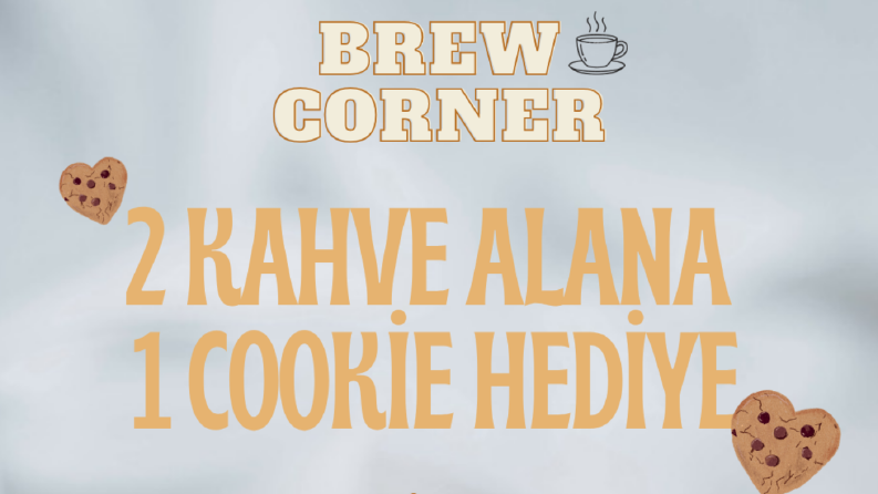 Kahve Kampanyası Afiş Tasarımı | Brew Corner (Konsept Çalışm