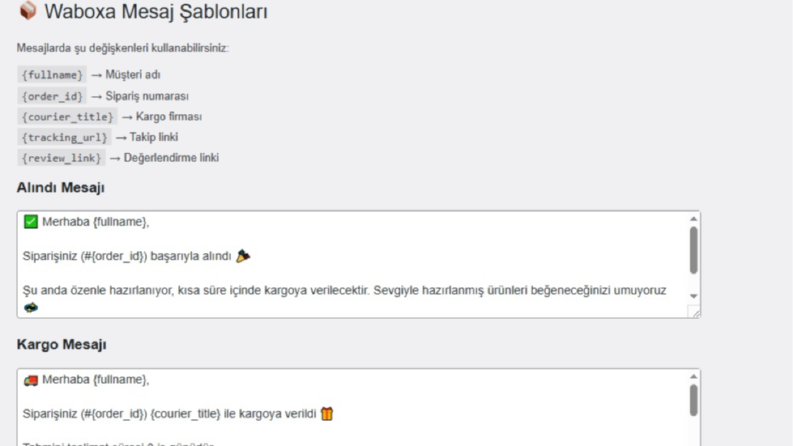 Waboxa for WooCommerce – WhatsApp Sipariş & Müşteri İletişim