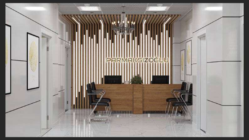 Modern Kurumsal Ofis | 3D İç Mekan Görselleştirme