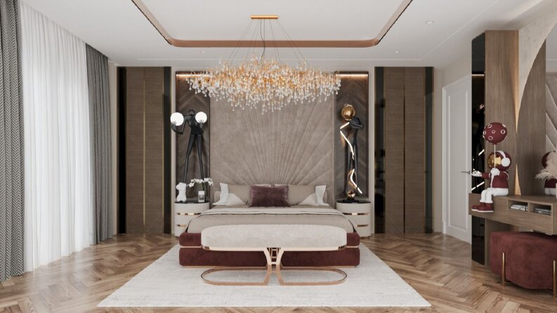 Lüks Villa İç Mekan Render Çalışması