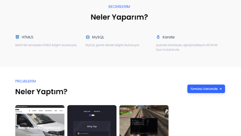 Kişisel Web sitesi