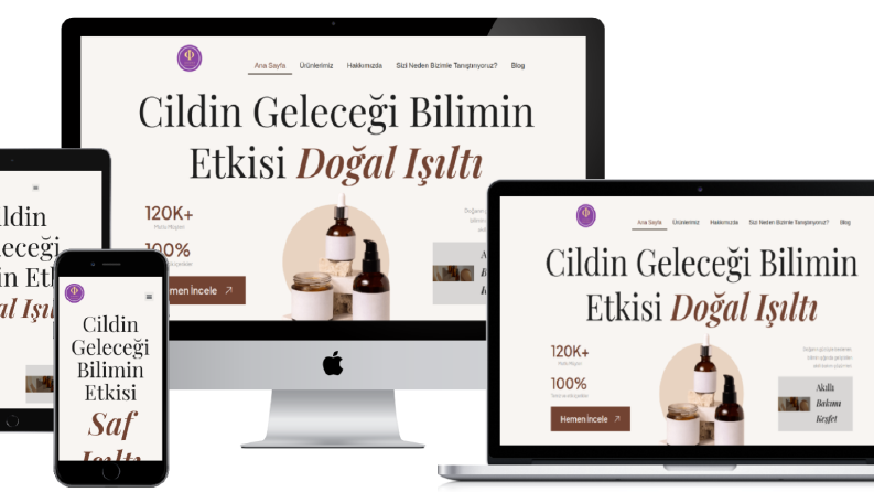 Kozmetik ve Cilt Bakımı İçin WordPress E-Ticaret Web Sitesi