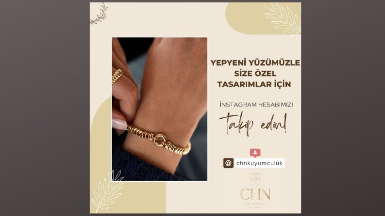 Chn Kuyumculuk için hazırladığım instagram post tasarımı