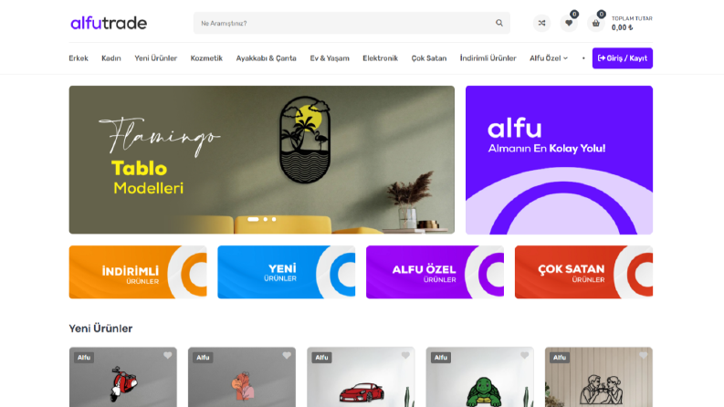 Alfu E ticaret Sitesi