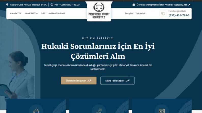Avukat Tema Çalışması