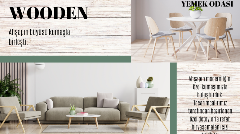 Mobilya mağazası örnek katalog tasarımı