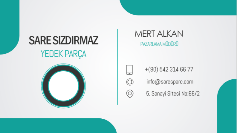 Sare Sızdırmaz Yedek Parça Kartvizit
