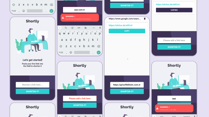 Flutter short_link uygulaması