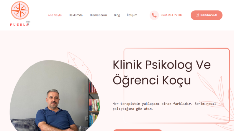 Pusula Psikolojik Danışmanlık – Web Tasarım ve İçerik Yöneti