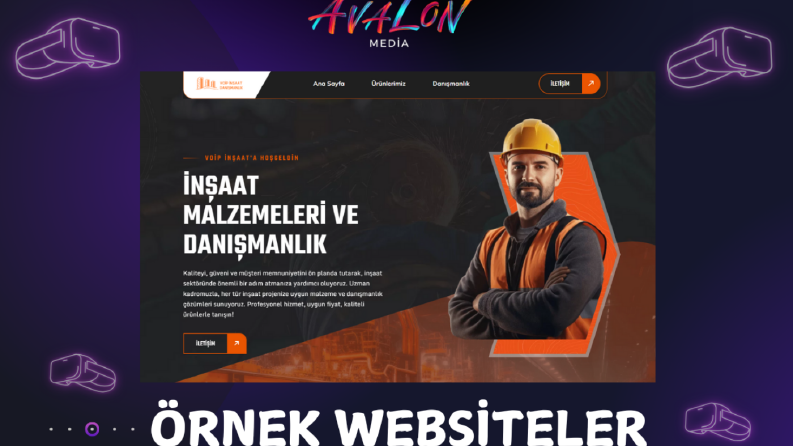 İnşaat ve danışmanlık web sitesi