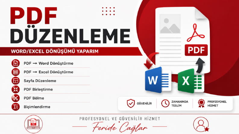 Profesyonel PDF Düzenleme ve Word/Excel Dönüştürme
