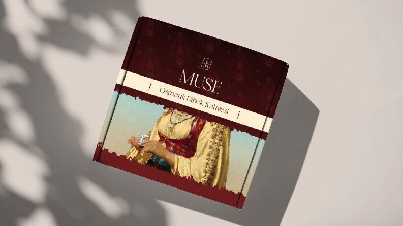 Muse Osmanlı Dibek Kahve Ambalaj Tasarımı