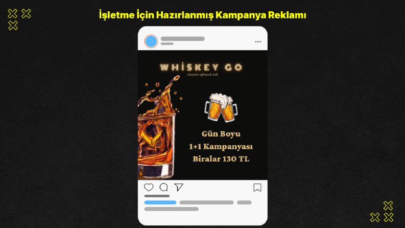 Bir İşletme İçin Hazırlanmış Kampanya Reklamı
