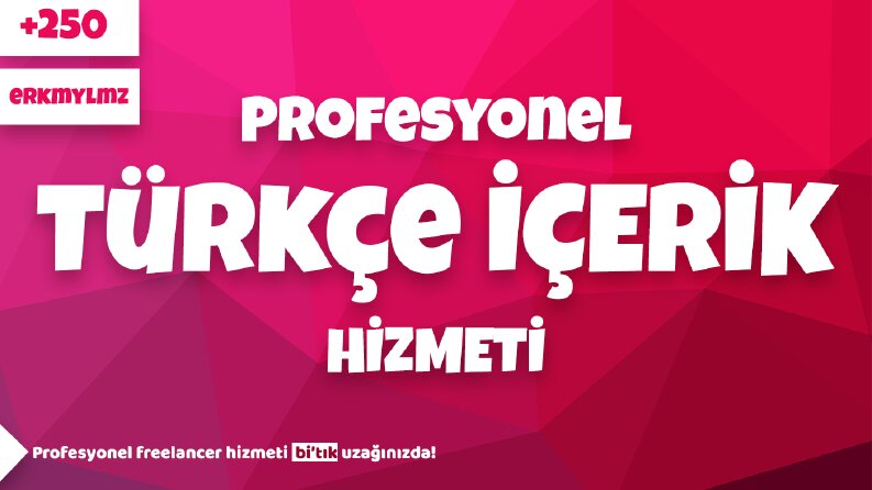 Türkçe İçerik Hizmeti
