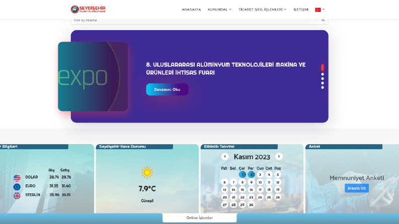 Website: Seydişehir Ticaret ve Sanayi Odası