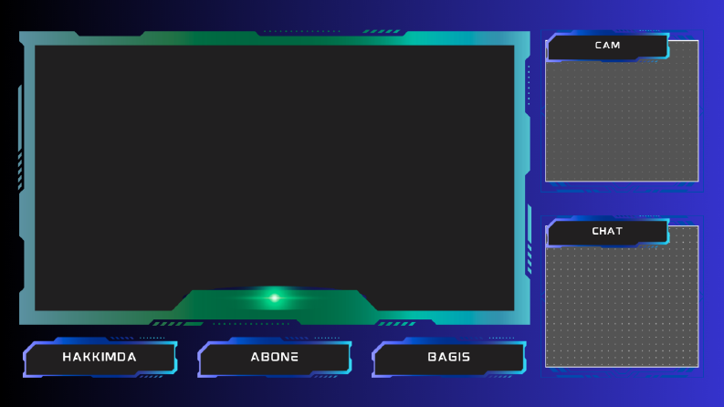 Twitch & Kick İçin Temalı Yayıncı Overlay Tasarımı