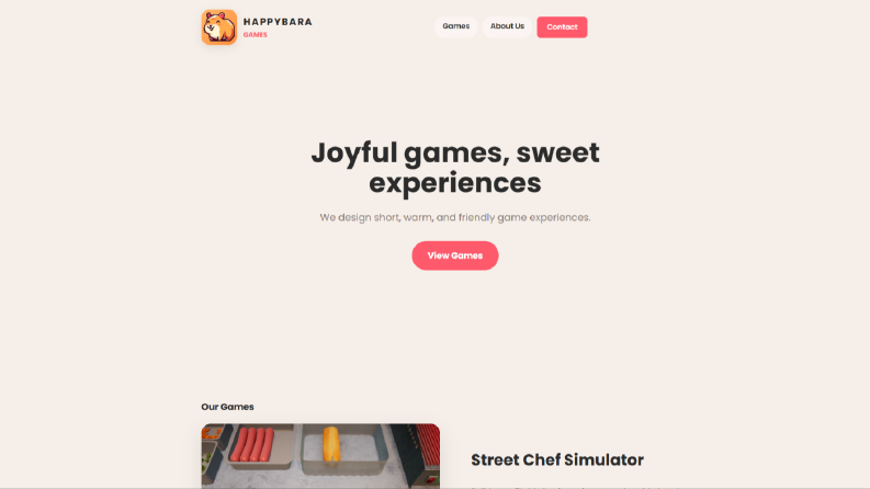 Happybara Games – Indie Oyun Stüdyosu Web Sitesi