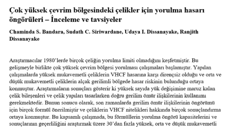 İngilizce - Türkçe teknik makale çevirisi