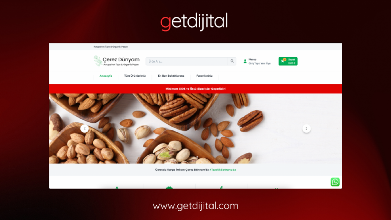 Çerez Dünyam - Website Tasarımı