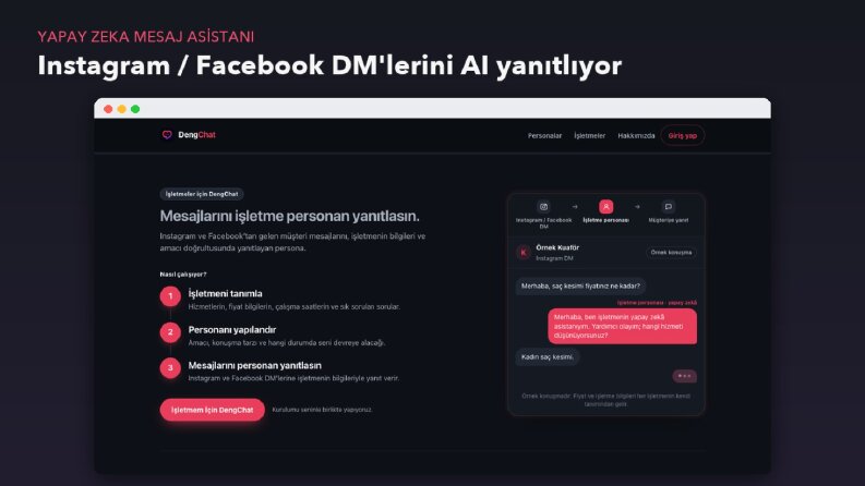 Instagram ve Facebook İçin Yapay Zeka Mesaj Asistanı