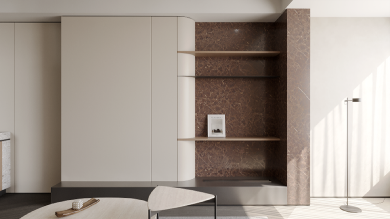 Yatak Odası - Banyo - Salon İç Mekan Tasarım ve Render