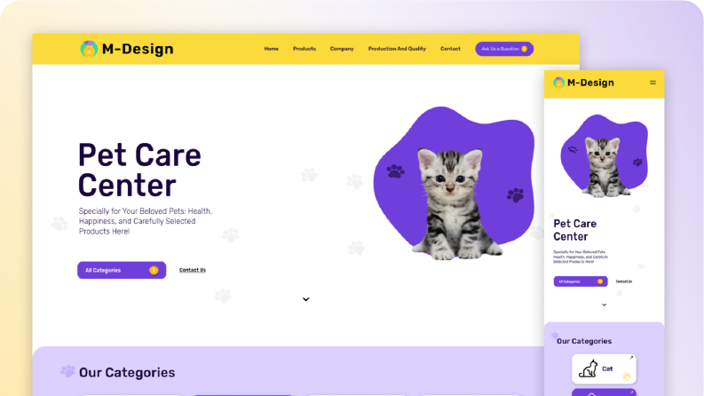 PetCareCenter - Evcil Hayvan Mağazası Giriş Sayfası