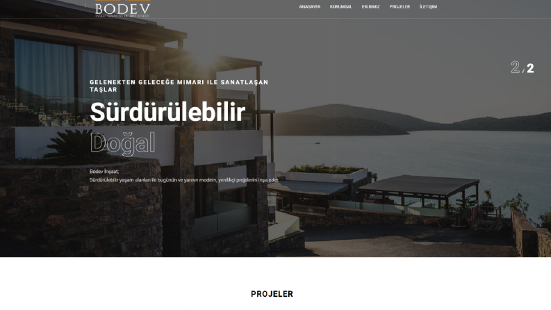 Bodev İnsaat Web Tasarımı