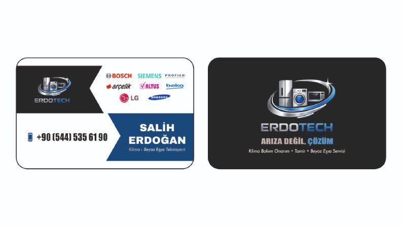 Teknik Servis - Laklı Sıvama Kartvizit Tasarımı