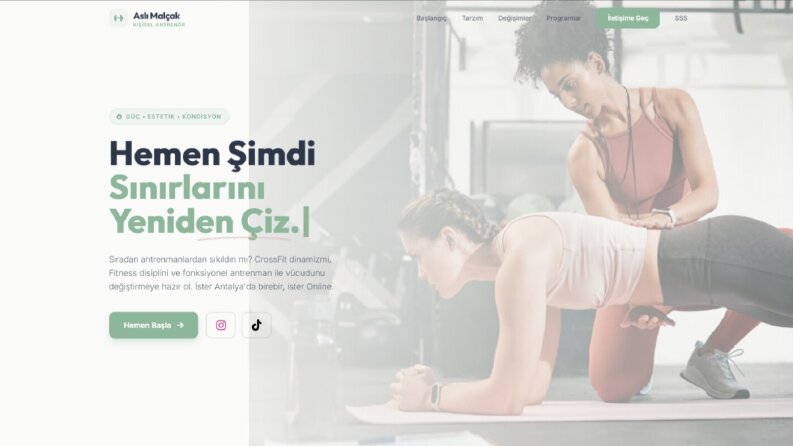Personal Trainer Web Sitesi