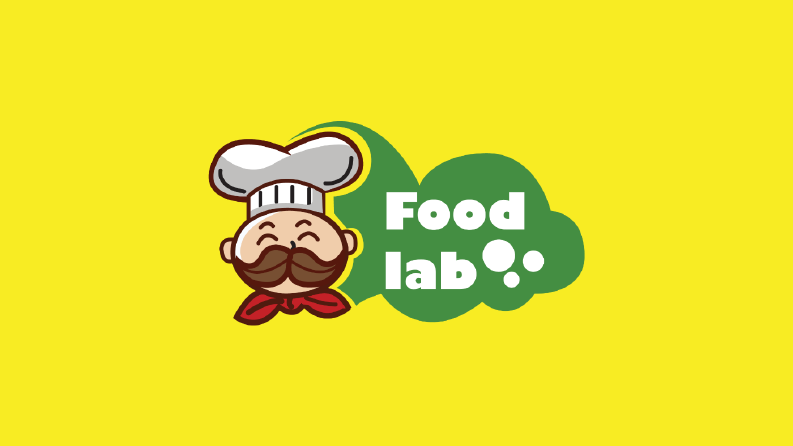 FoodLab Mascot Logo