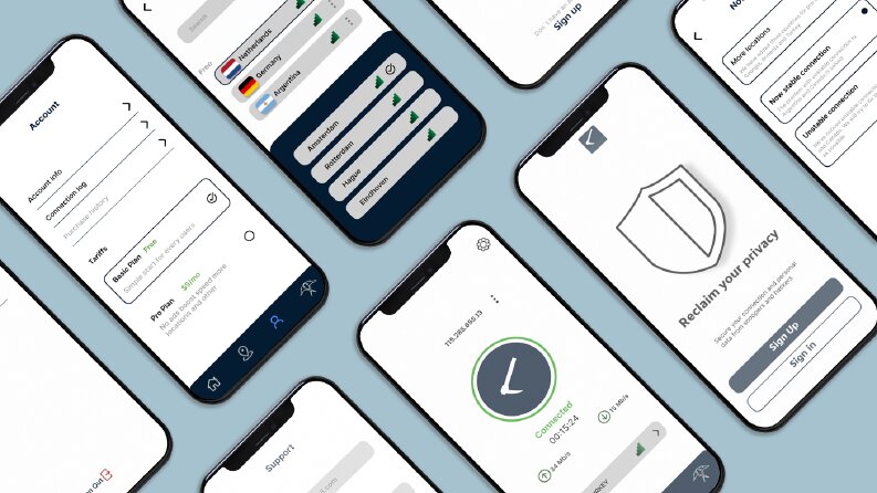 Lost VPN UI/UX ve Logo Çalışması
