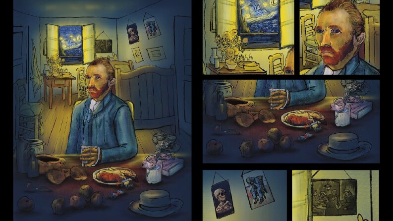 İllüstrasyon | 14 eseri ve Van Gogh