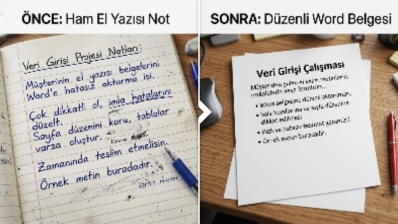 El Yazısından Word Belgesine Aktarım Çalışmasın