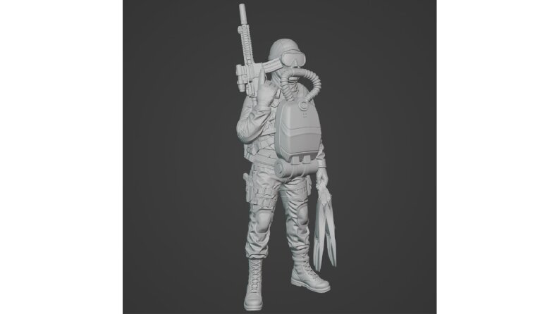 3D dalgıç modeli