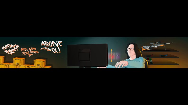Cs:Go KASA AÇMA TEMALI YOUTUBE BANNER TASARIMI