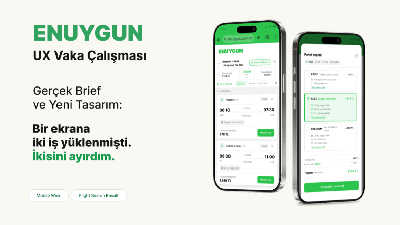 UX Audit & Redesign - En Uygun Arama Sonuç