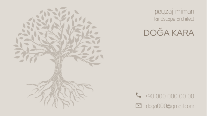 Doğa Peyzaj Kartvizit