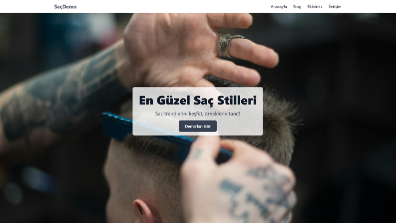 Gelişmiş Tanıtım ve Blog Website Demosu