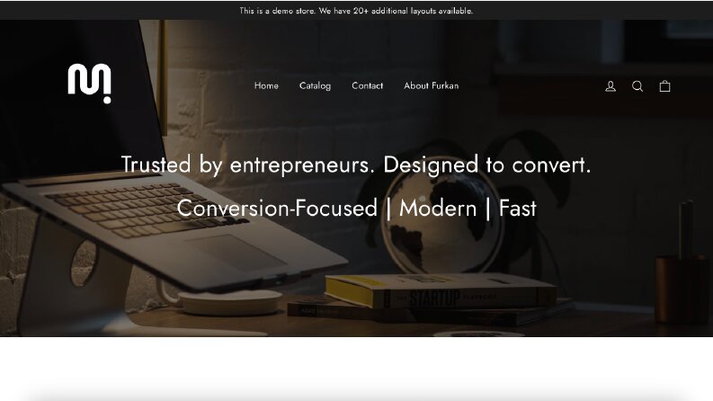 Shopify demo mağaza örneği mevcuttur.