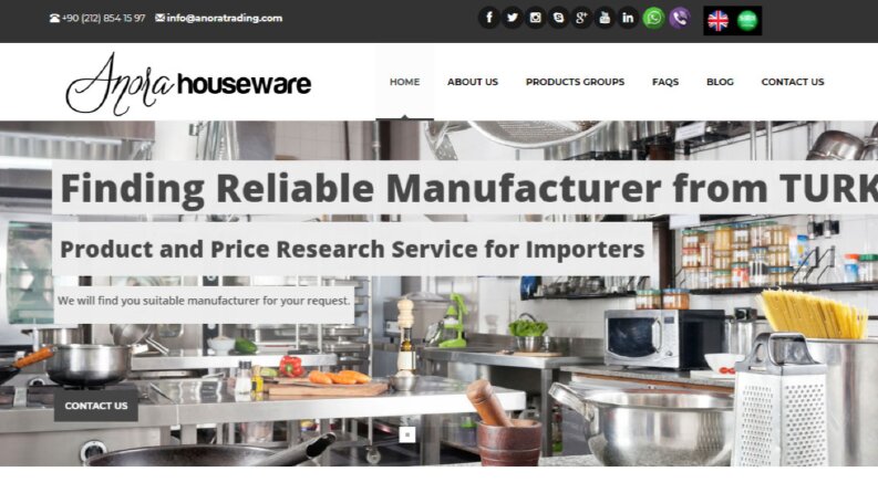Anora Trading Kurumsal Web Sitesi